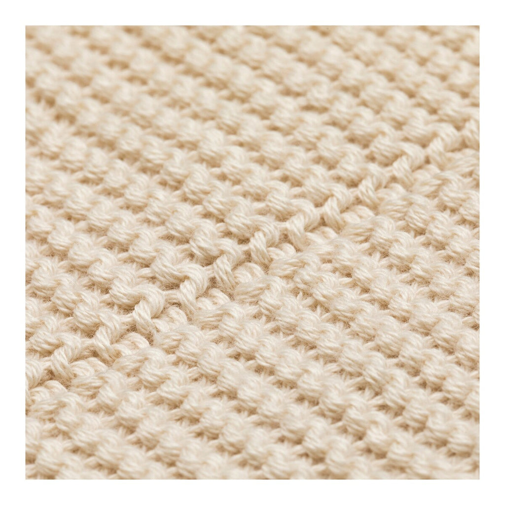 Strikket babyteppe bomull 80x100 cm - BORNINO HOME