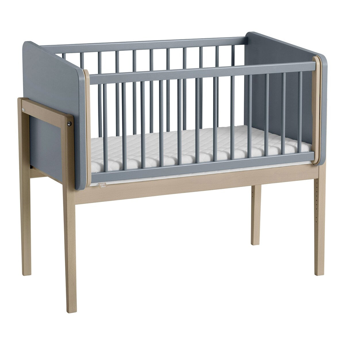 Bedside crib Little Cloud massivtre 90x50 cm liggeplass - PAIDI