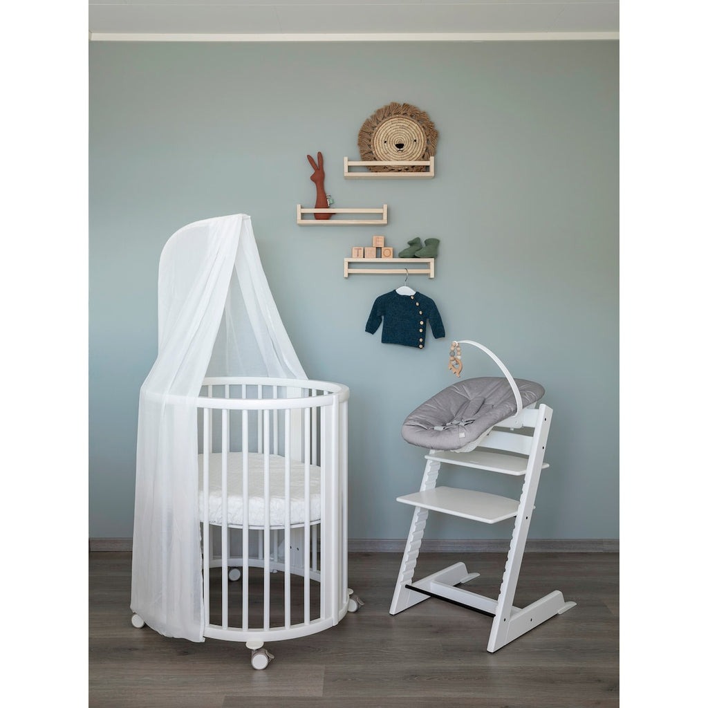 Sprinkelseng Sleepi Mini med ombygningssett, 2 madrasser og 2 laken - Stokke
