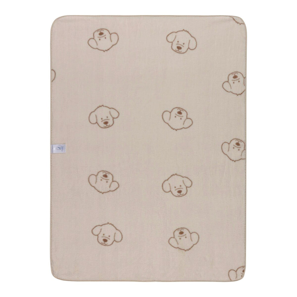 Babyteppe i plysj med andemotiv 75x100 cm - Sterntaler