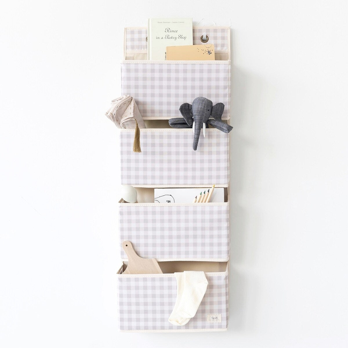 Hengeoppbevaring med 4 lommer 94x33 cm - 3 Sprouts