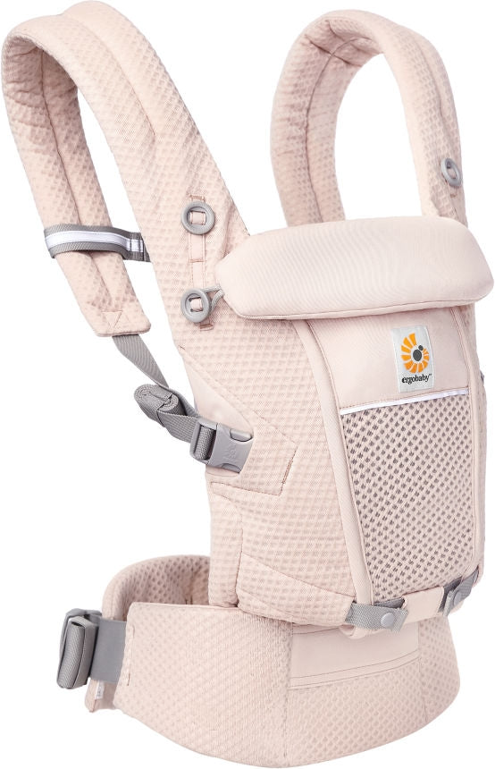 Detalj av SoftFlex Mesh materiale på Bæresele Adapt SoftFlex Mesh Pink Quartz