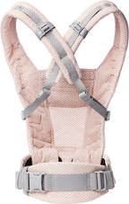 Nærbilde av polstrede skulderstropper på Bæresele Adapt SoftFlex Mesh Pink Quartz