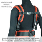 Bæresele DidyFix Fullbuckle 3,5-20 kg bomull, Rusty Red polstrede skulderstropper