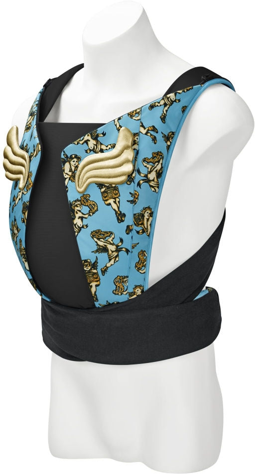 Bæresele YEMA TIE Cherubs blue by Jeremy Scott bakside