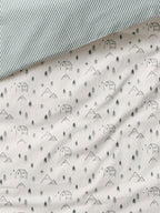 Detalj av stoff og mønster på Baby dynetrekk uten putetrekk HYGGE bomull Oeko-Tex