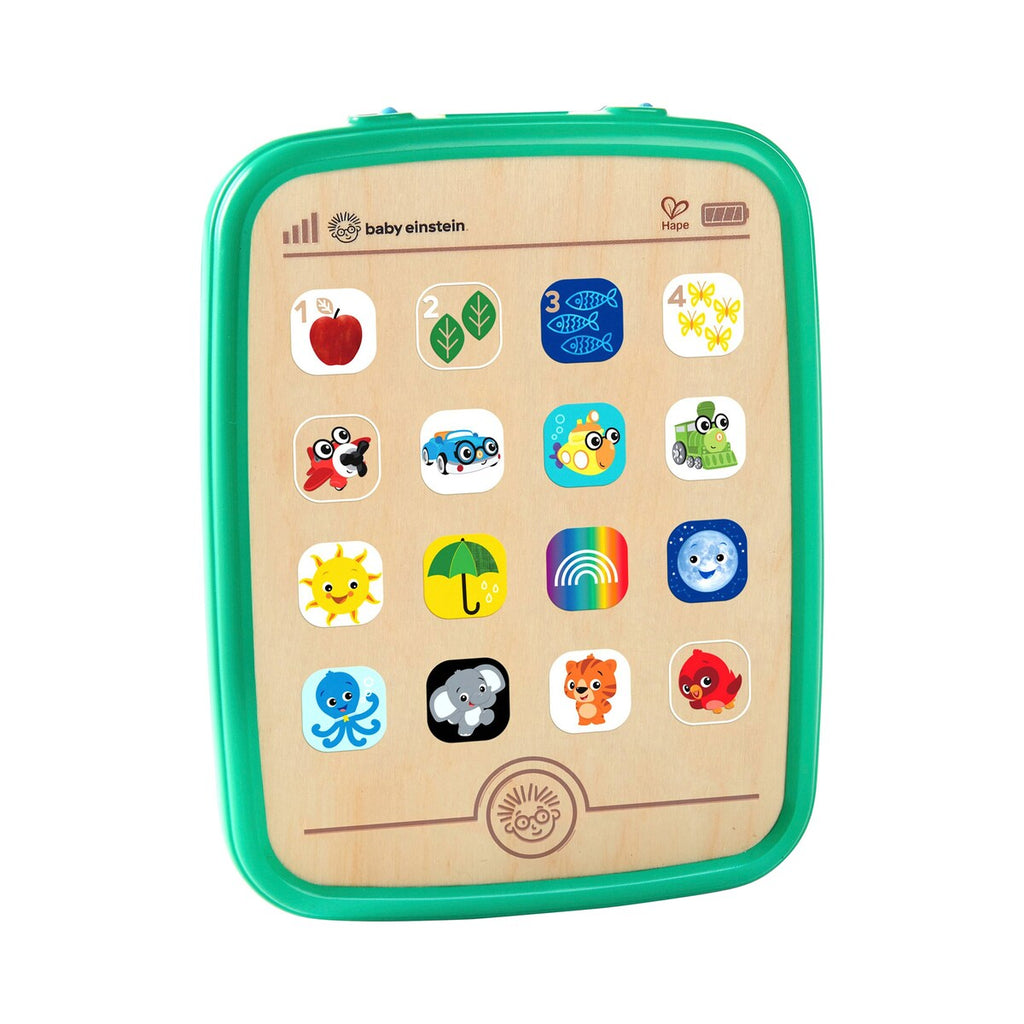 Forfra av Baby læringstablet Magic Touch i tre fra 6 mnd fra Hape