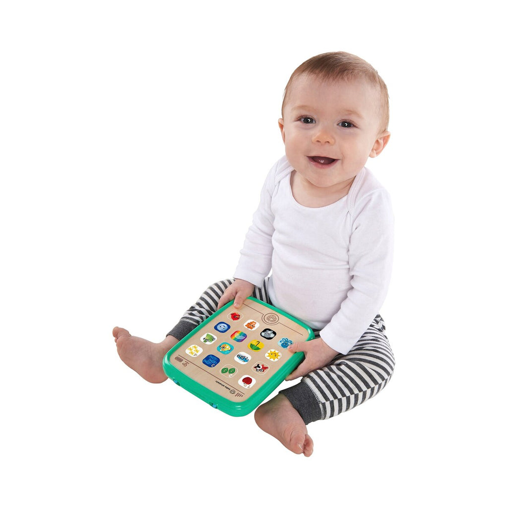 Bakside av Baby læringstablet Magic Touch i tre fra 6 mnd fra Hape