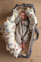 Baby sengetøy GOTS 70x100 cm Rainbow Reef økologisk bomull bakside