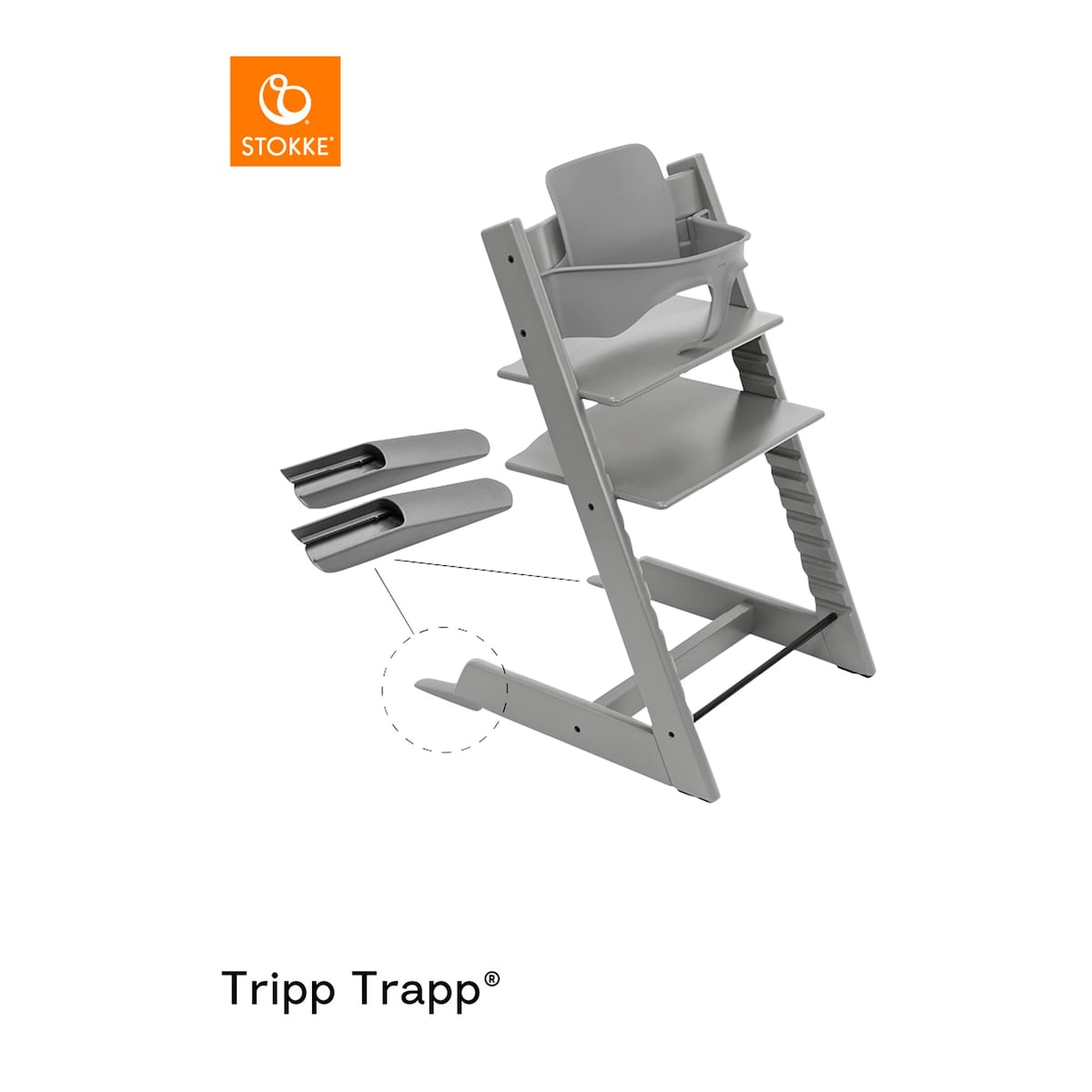 Baby Set 2 for Tripp Trapp fra 6 mnd til 3 år komplett sett