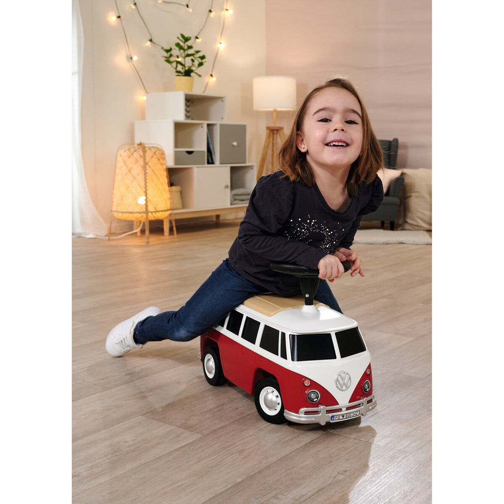 Baby VW T1 gåbil med stillehjul ratt med tut