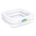 Babybasseng for dusj 86x86 cm i vinyl 0-3 år forfra