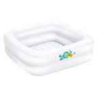 Babybasseng for dusj 86x86 cm i vinyl 0-3 år forfra