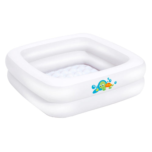 Babybasseng for dusj 86x86 cm i vinyl 0-3 år forfra