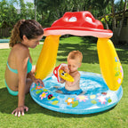 Detalj av babybasseng sopp med soltak 102 x 89 cm fra 12 mnd