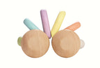 Babybil i tre, fleksibel, pastellfarger, fra 6 mnd montert