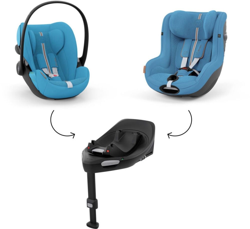Babybilstol Cloud G i-Size Plus Beach Blue med regntrekk