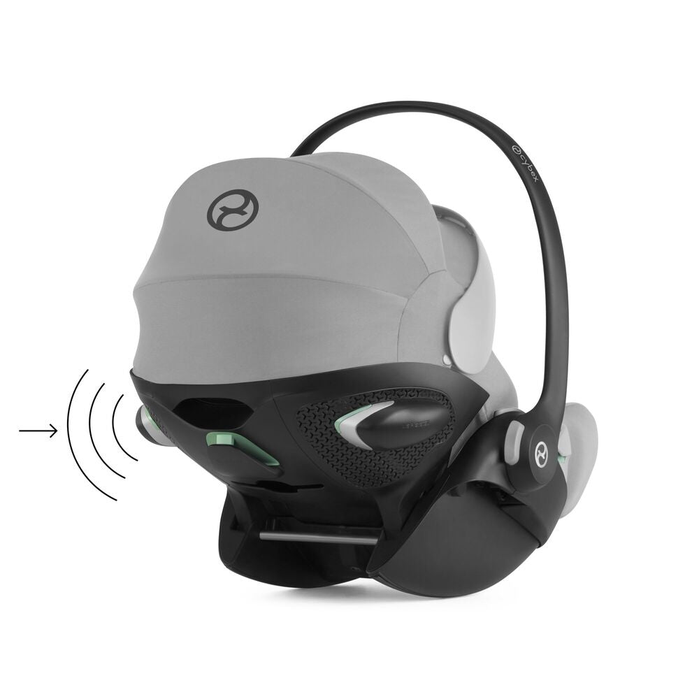 Babybilstol Cloud G i-Size Plus Stone Grey med isofix-feste