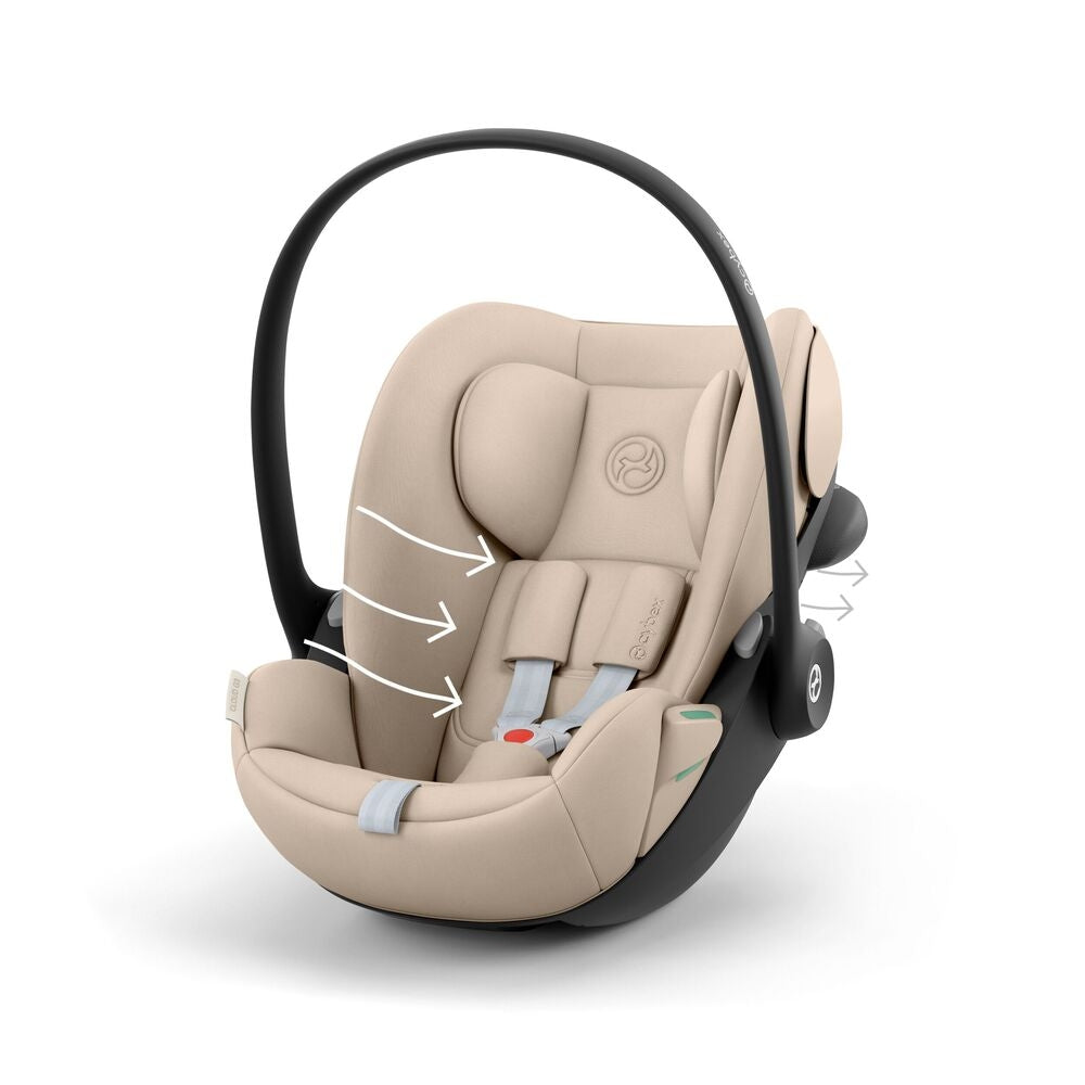Nærbilde av Babybilstol Cloud G3 40-87 cm Almond Beige