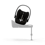 Detalj av stoff og mesh på Babybilstol Cloud G3 Plus Moon Black