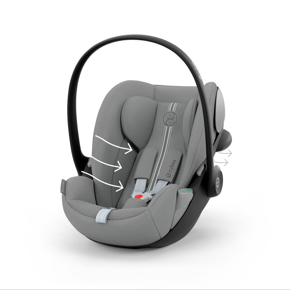 One-click-åpning på Babybilstol Cloud G3 Plus Stone Grey