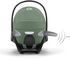 Montert Babybilstol Cloud T i-Size PLUS (45-87cm) Leaf Green i bil