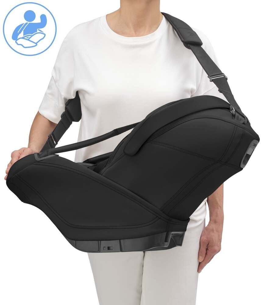 Visuell indikator for korrekt installasjon på Babybilstol Coral Slide Pro 40-87 cm Onyx Black