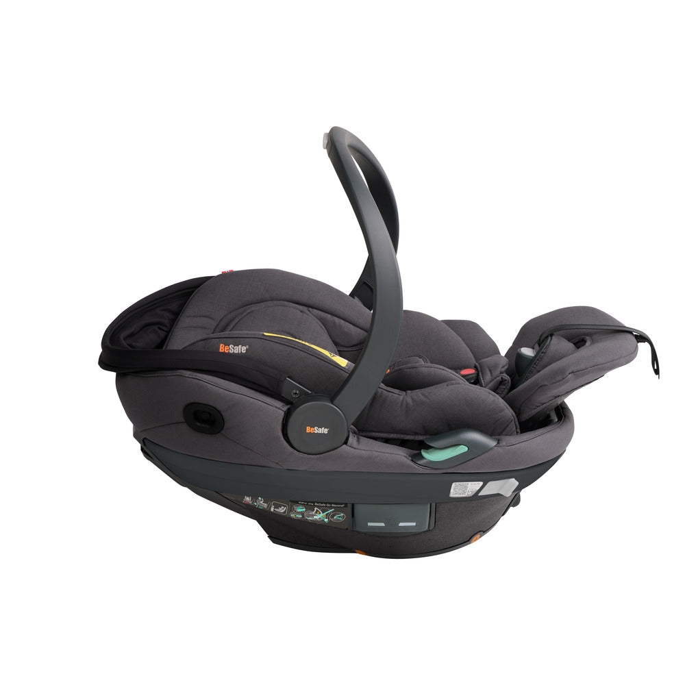 Montert Babybilstol Go Beyond² 40-87 cm Dark Grey Mélange - BeSafe i bil