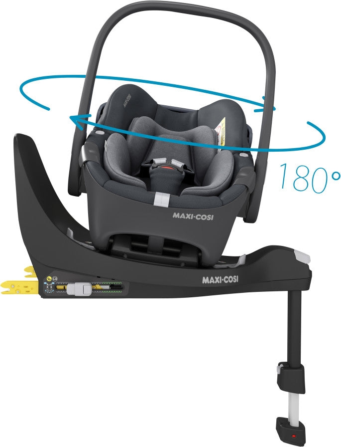 Babybilstol Pebble 360 Essential Graphite bakside