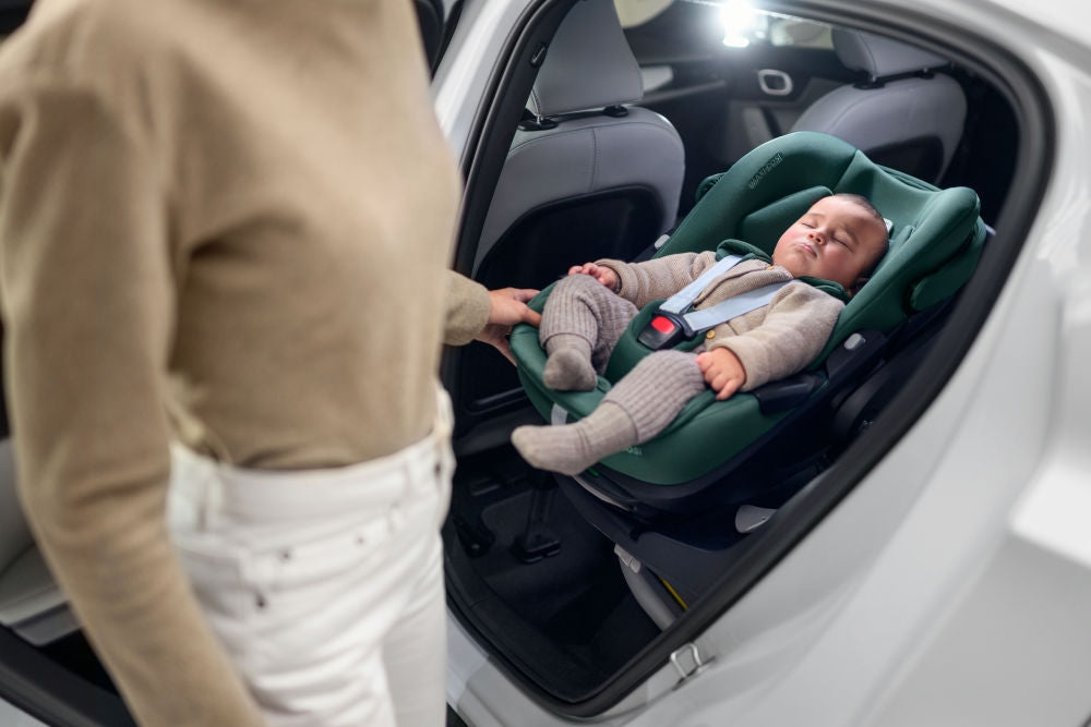 Visning av ClimaFlow-materiale i Babybilstol Pebble 360 Pro