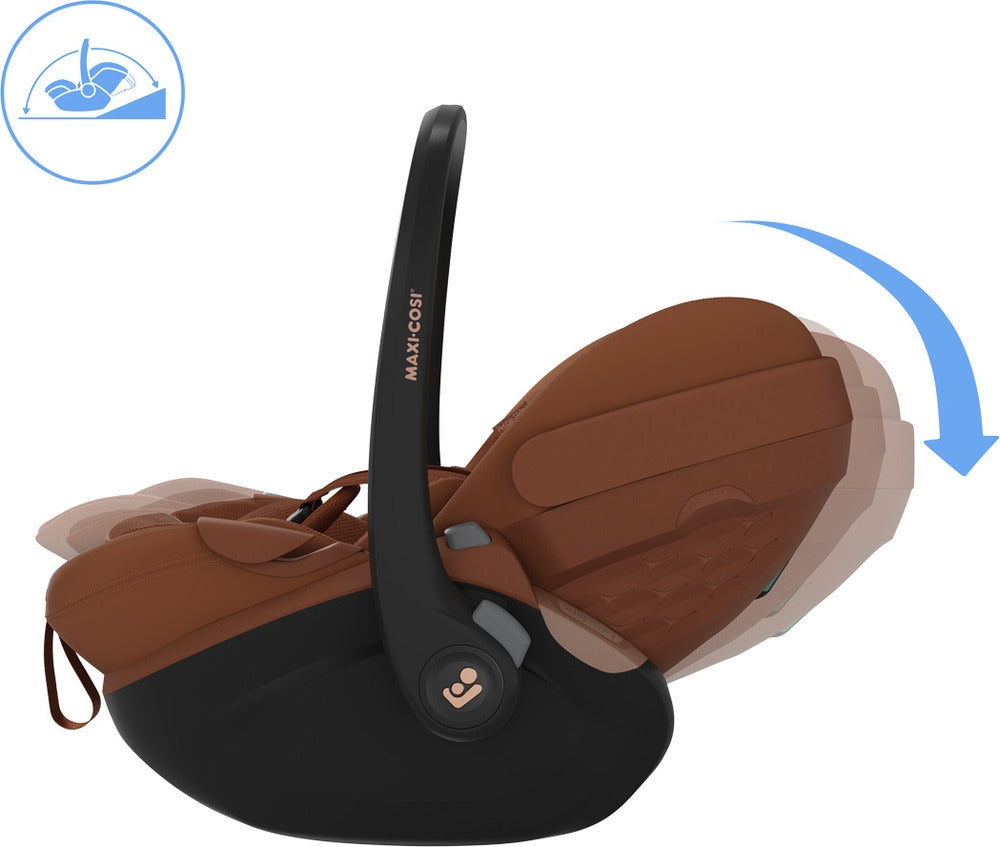 Babybilstol Pebble Slide Pro Copper Terra ventilasjonssystem detalj