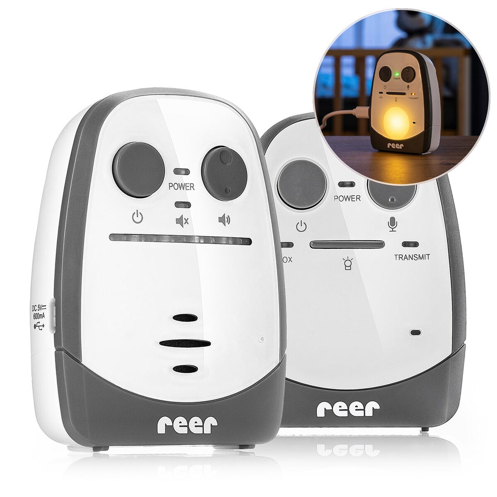 Babycall Cosmo Audio digital med rekkevidde 600 m med mikro-USB kabler