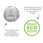 Nærbilde av nattlyset på Babycall DECT med Smart Eco Mode og nattlys - Philips Avent