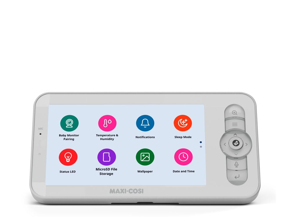 Detalj av kameraet på Babycall med gråteanalyse og HD-kamera hvit - Maxi-Cosi See Pro