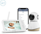 Nærbilde av skjermen på Babycall med gråteanalyse og HD-kamera hvit - Maxi-Cosi See Pro