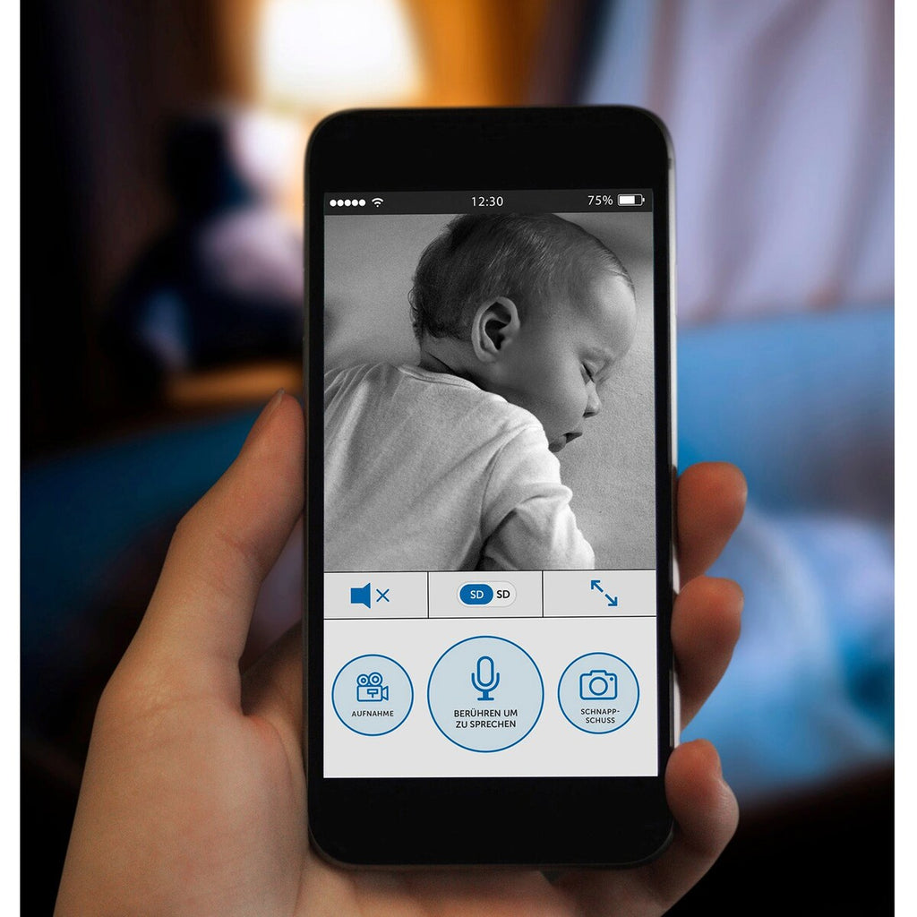 Appskjermbilde til Babycall IP BabyCam med kamera og app