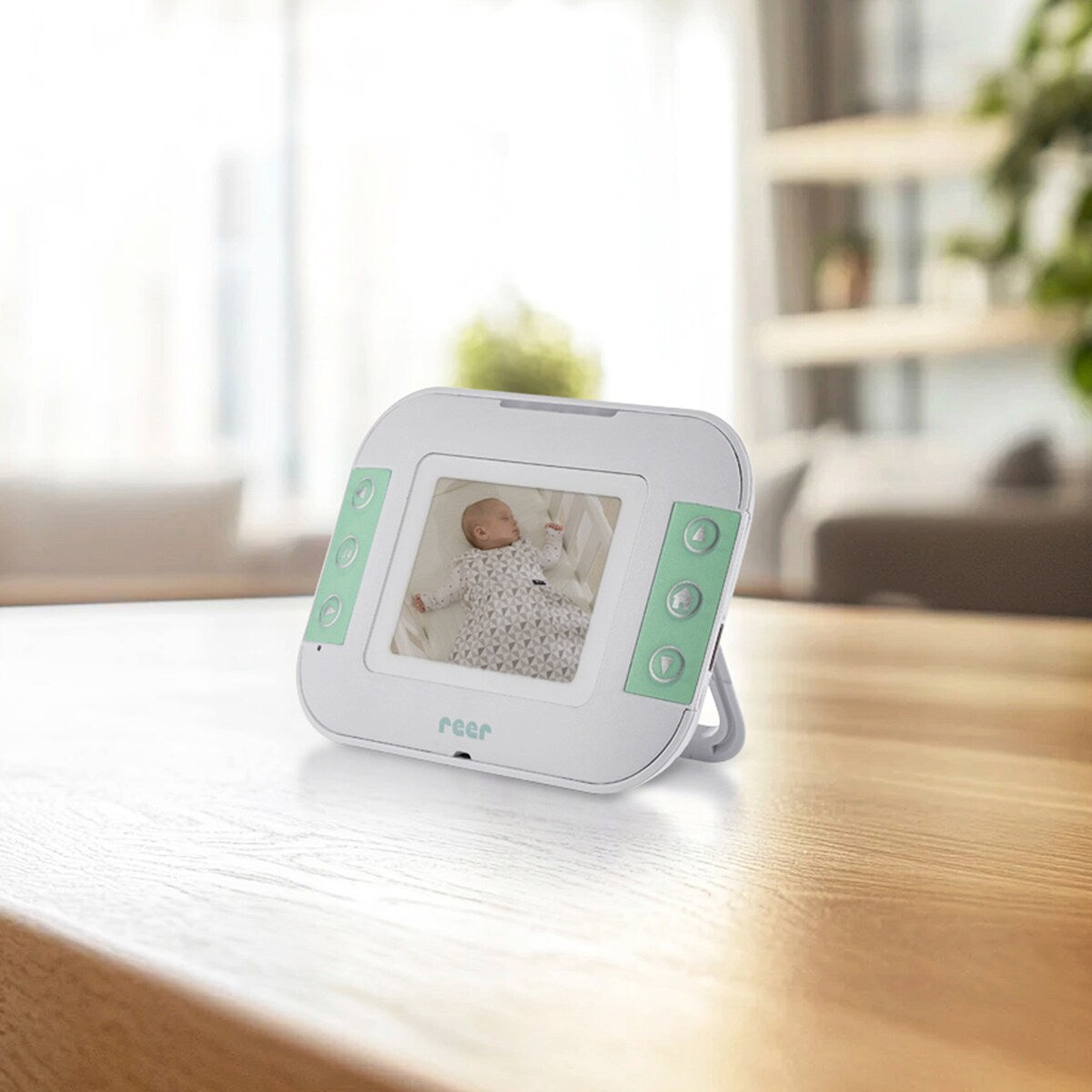Babycall med kamera S og 2,4-tommers skjerm 300 m med USB-kabler