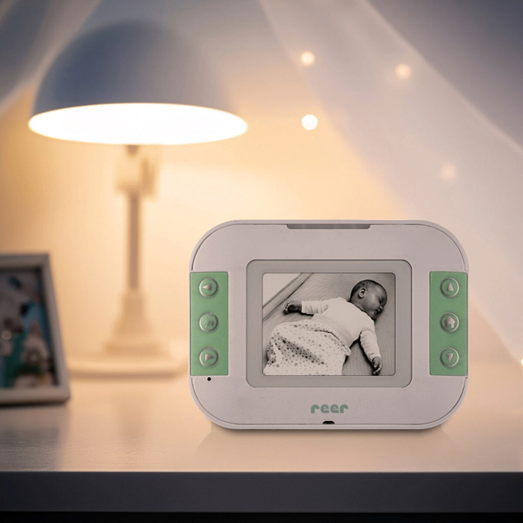 Babycall med kamera S og 2,4-tommers skjerm 300 m med nettadapter