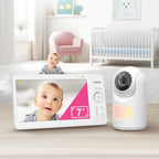 Montert Babycall med kamera VM7467 7" LCD i barnerom