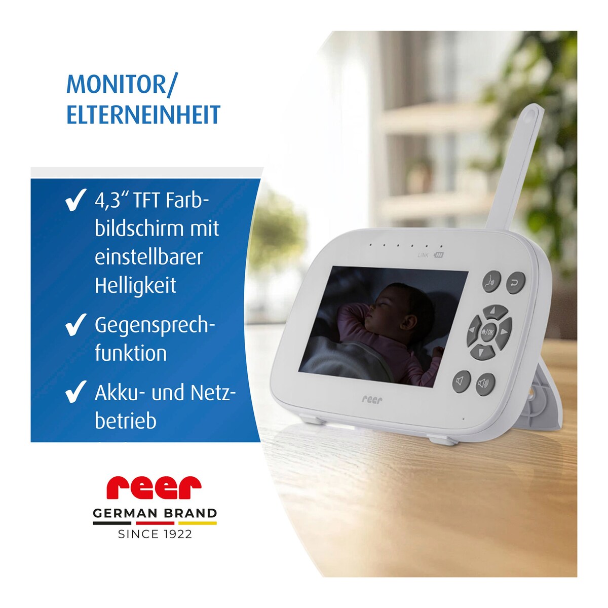 Nettadapter til Babycall med kamera XL Move