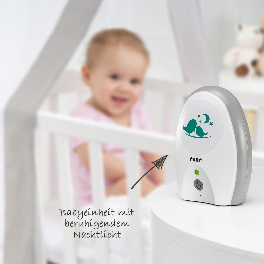 Detaljbilde av Babycall Neo Digital med nattlys og eco-modus