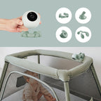 Montert Babycall Yoo Go Plus HD med 5-tommers skjerm