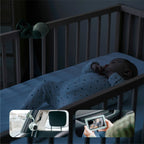 Babycall Yoo Go Plus HD med 5-tommers skjerm med veggfeste