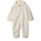 Babydress Briley med hette resirkulert polyester str. 68 forfra