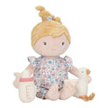 Babydukke Julia med tåteflaske og bleie polyester forfra