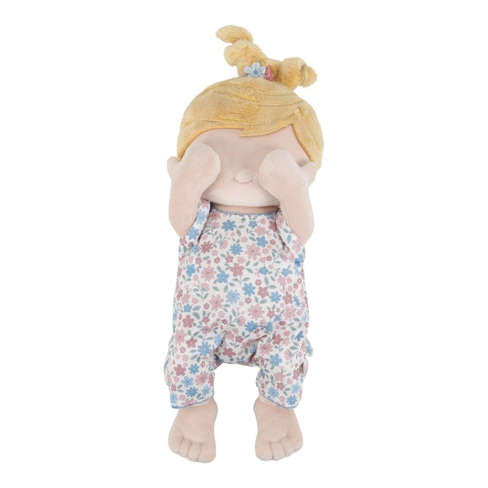 Babydukke Julia med tåteflaske og bleie polyester montert med tilbehør