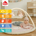 Babygym med 3D-aktivitetsmatte Vogel feehnLAND bakside med lekebue