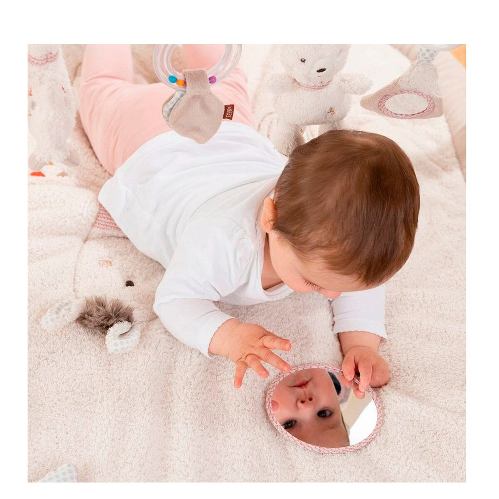 Babygym med 3D-aktivitetsteppe Peru 80x105 cm med speil