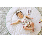 Babygym Boho Chic Luxe Gymini med trebue med tekstilmatte