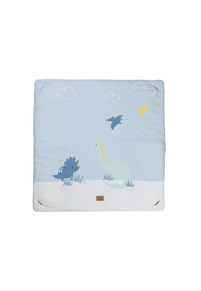 Babygym med lekematte Dino Rexi 80x80 cm speil detalj